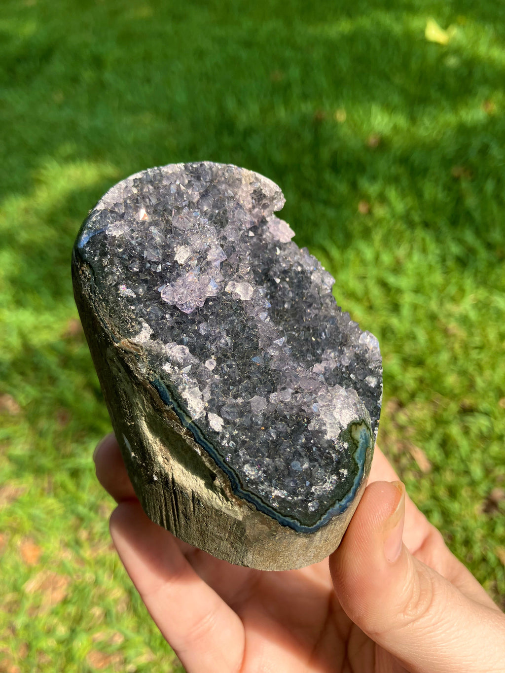 Black Amethyst Cut Base