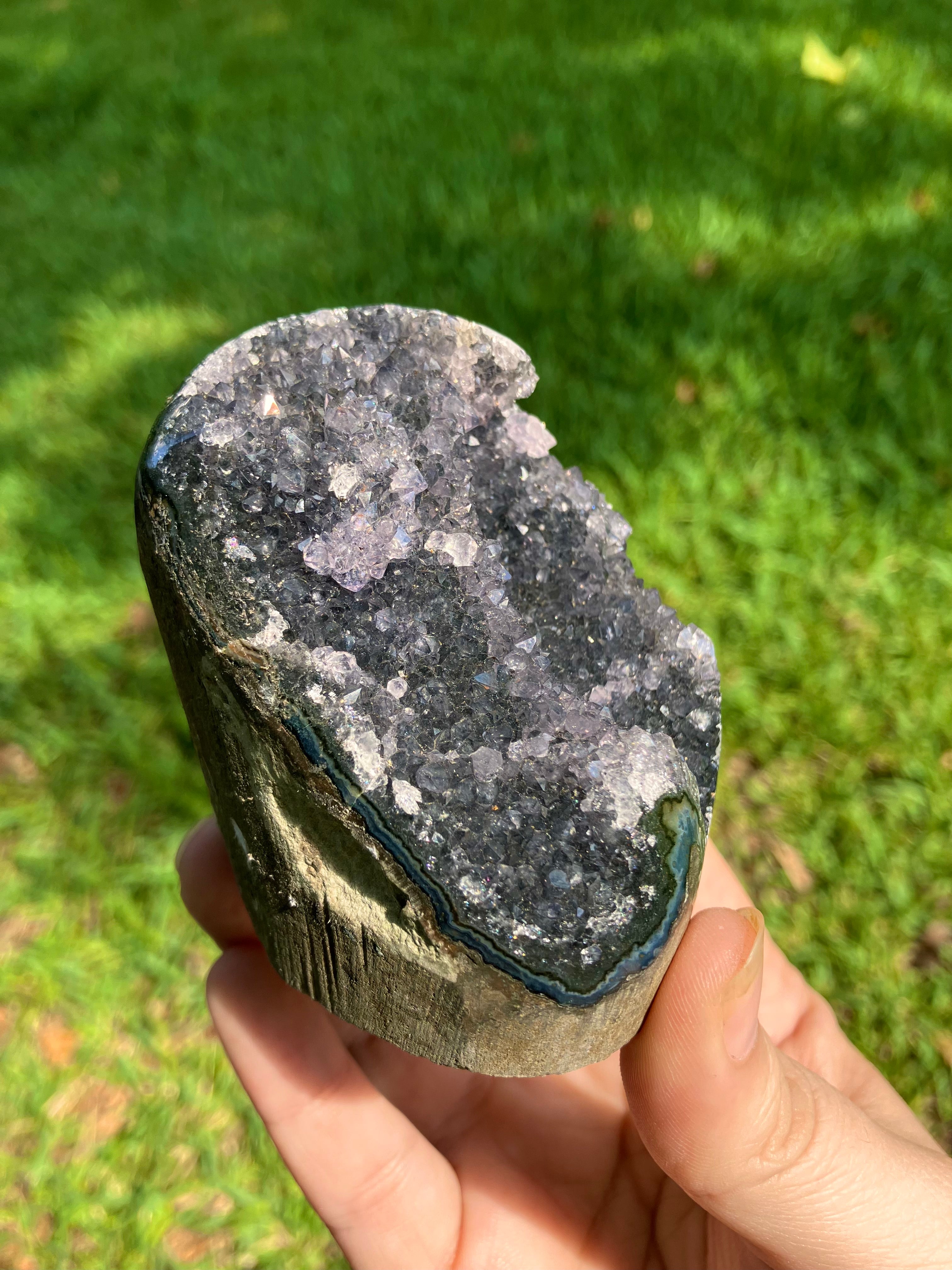Black Amethyst Cut Base