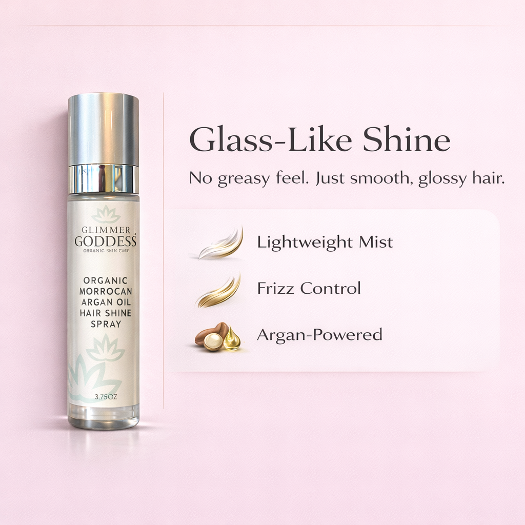 Organic Hair Shine Spray – Frizz Control & Hydrating