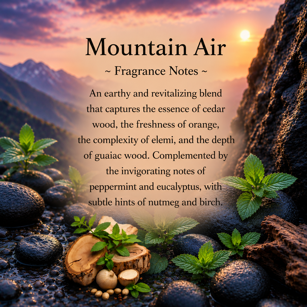 Mountain Air Crystal Candle, 10oz