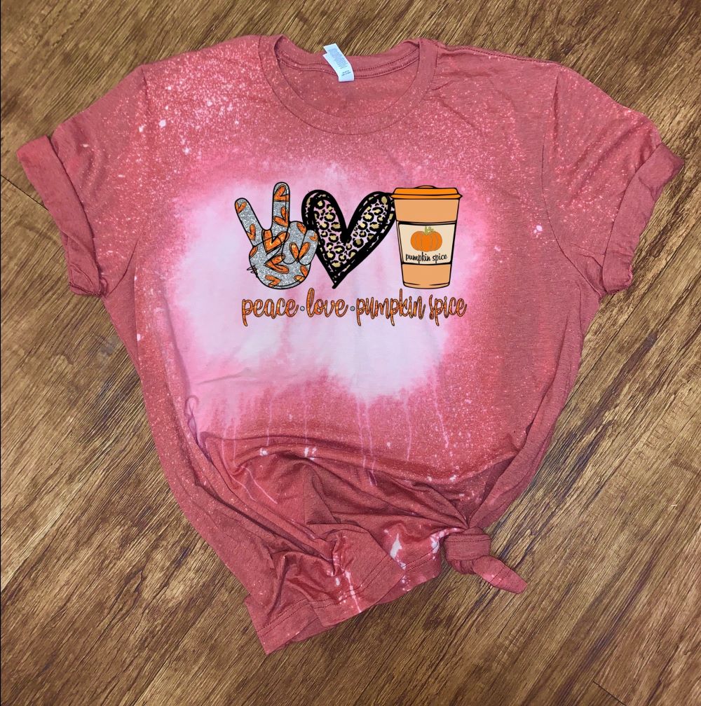 Peace Love Pumpkin Spice w/ Glitter