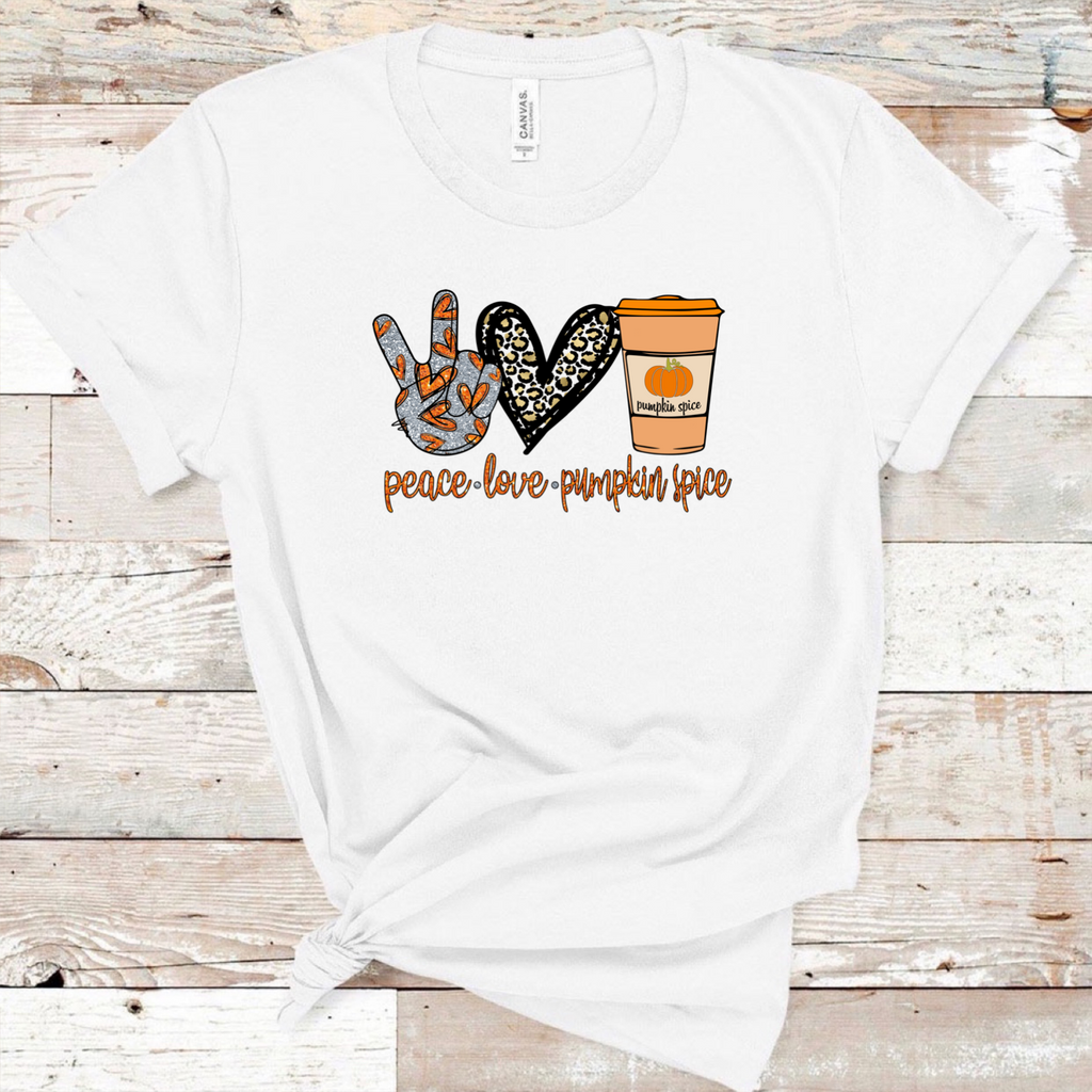 Peace Love Pumpkin Spice w/ Glitter