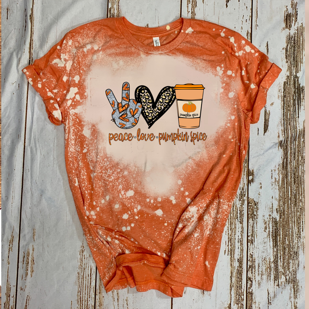 Peace Love Pumpkin Spice w/ Glitter