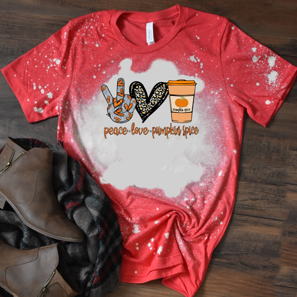 Peace Love Pumpkin Spice w/ Glitter