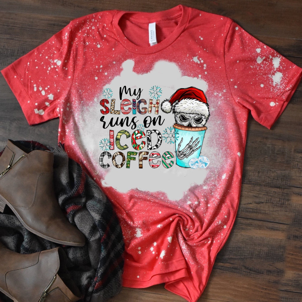 My Sleigh Runs On Iced Coffee - Christmas